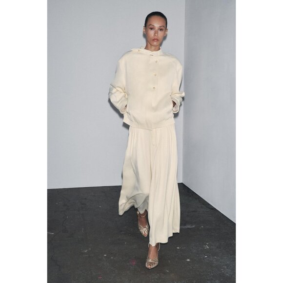 ZARA ZW COLLECTION PLEATED TROUSERS - Picture 4 of 4